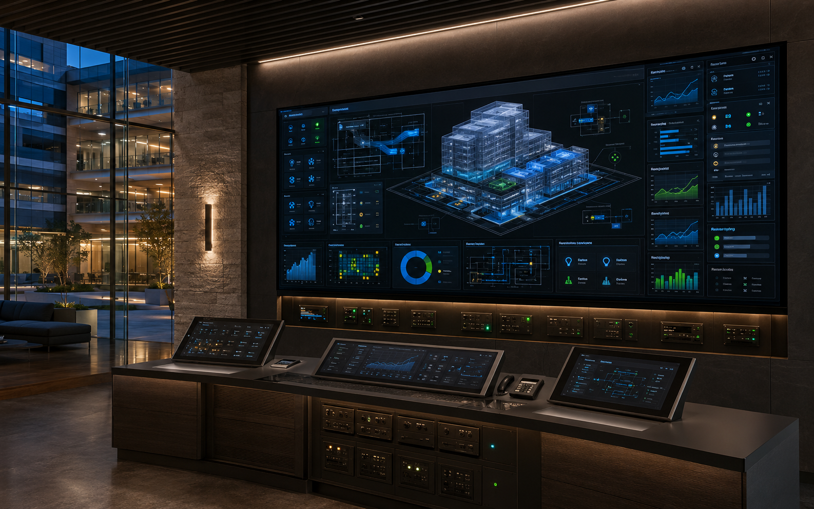 Centralized commercial building automation dashboard